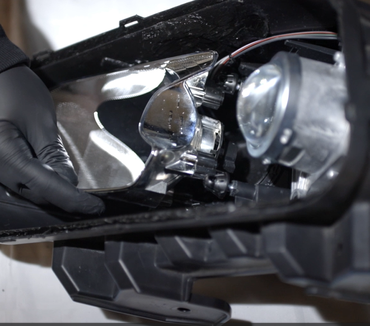 reparation af forlygte