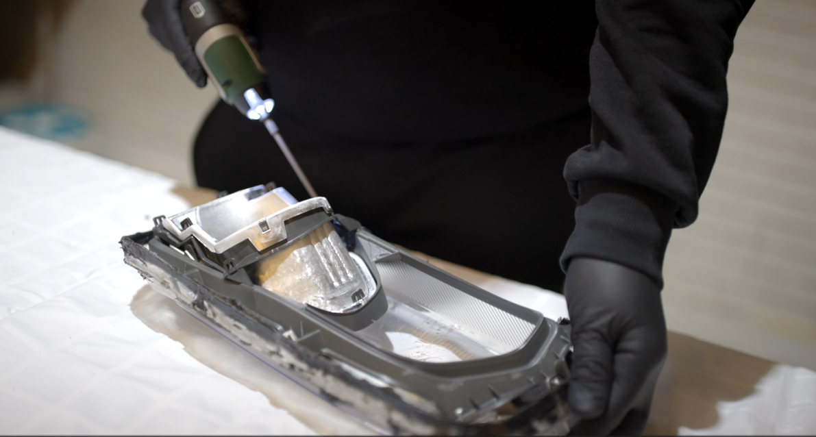 Reparation forlygte lygtekasse